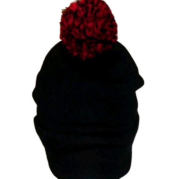 Chicago Blackhawks Zephyr Mens Cuffed Cuff Pom Beanie Winter Hat Cap New Nhl - Picture 2 of 2